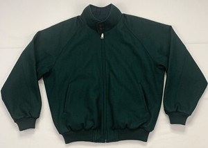 melton wool bomber jacket
