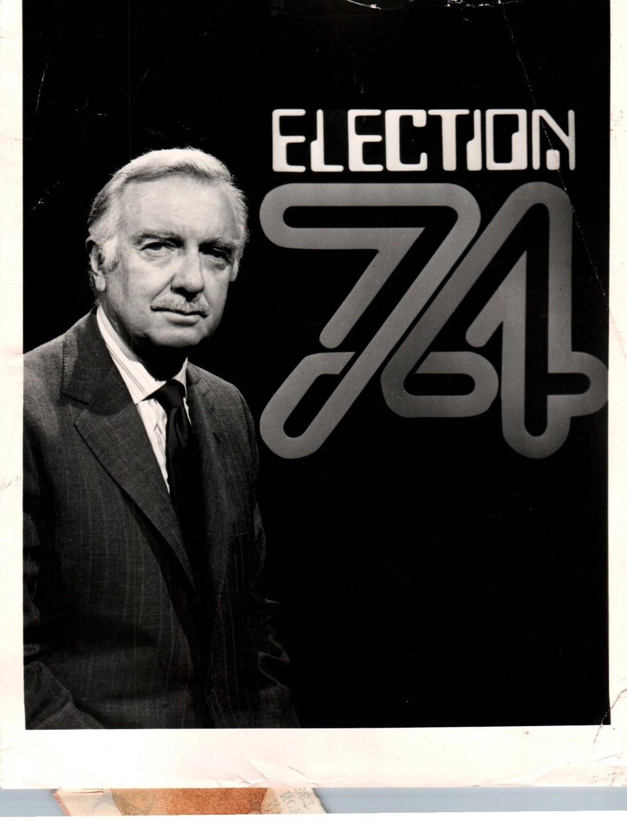 Special Elections Coverage Image Host Walter Cronkite (1974) ❤ Photo K 350 - 画像1/2