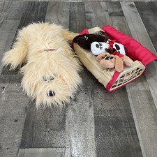 Vintage 1985 Pound Puppies Newborns Tonka 3 puppy 1 Furries  crate carrier