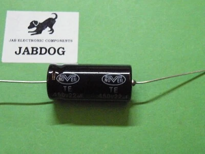 Axial Electrolytic Capacitor 22uF 450v Dia. 16mm Length 36mm 8g EM13