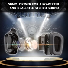 Black Wired Gaming Headsets Headphones Mic for PS5 PS4 Xbox One Switch PC RPI 3 4