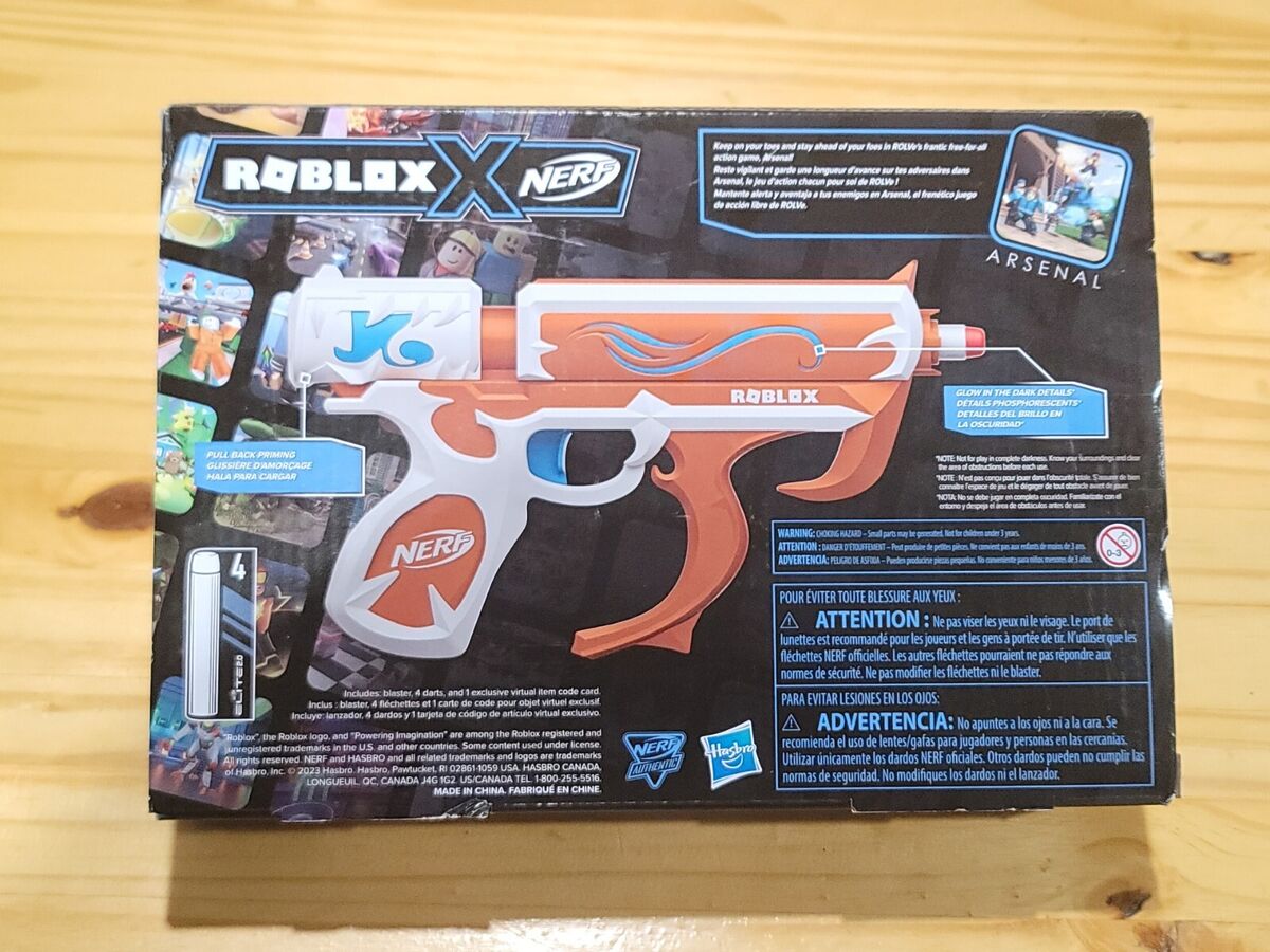 Nerf Roblox Arsenal: Soul Catalyst Dart Blaster With Code to Redeem Virtual  Item