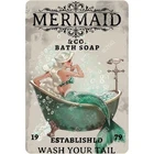 Funny Metal Signs Mermaid Company Bath Soap Vintage Tin Sign Wall Decor