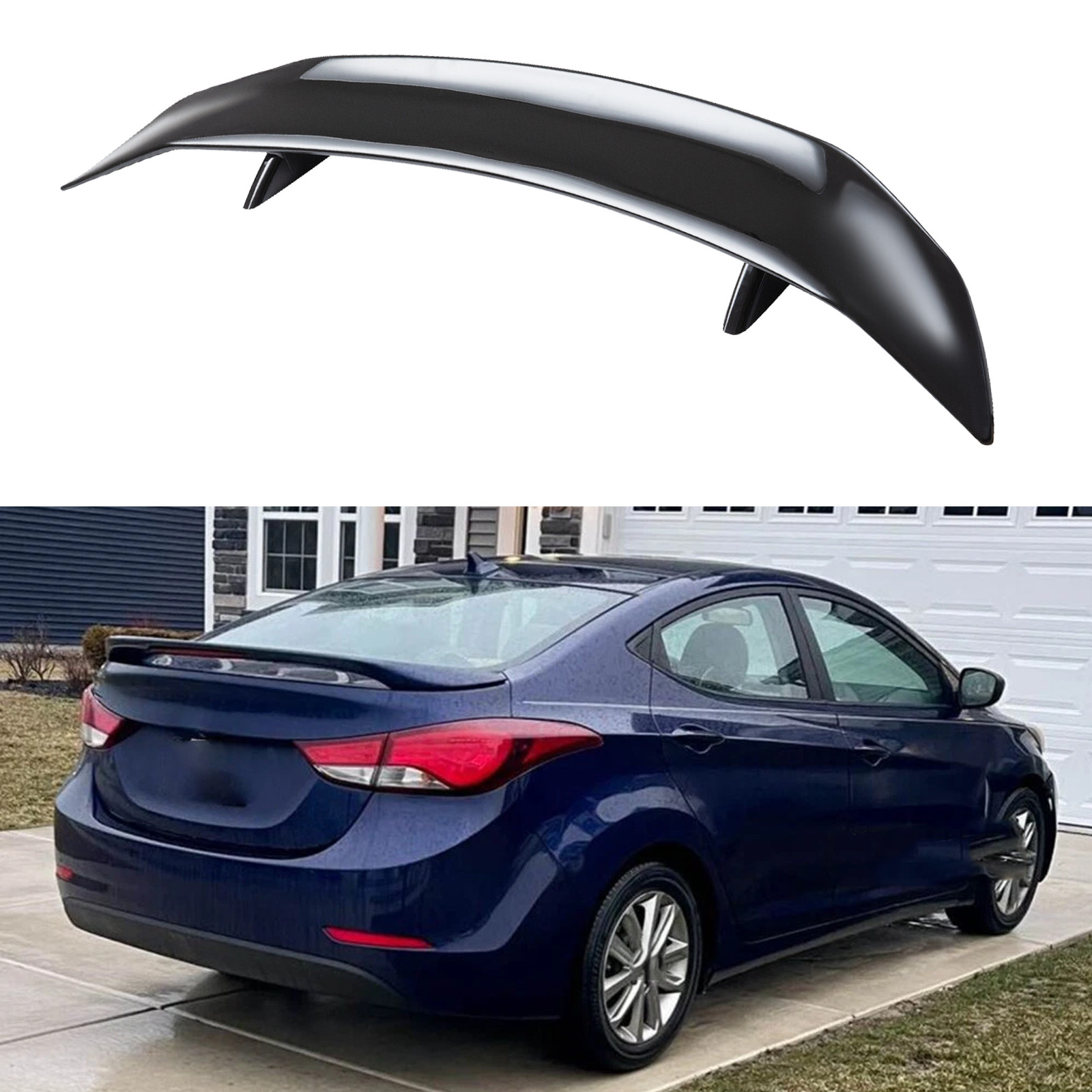 Glossy Black 46" Car Rear Trunk Spoiler Lip Wing Racing For BMW i8 2014- 2019