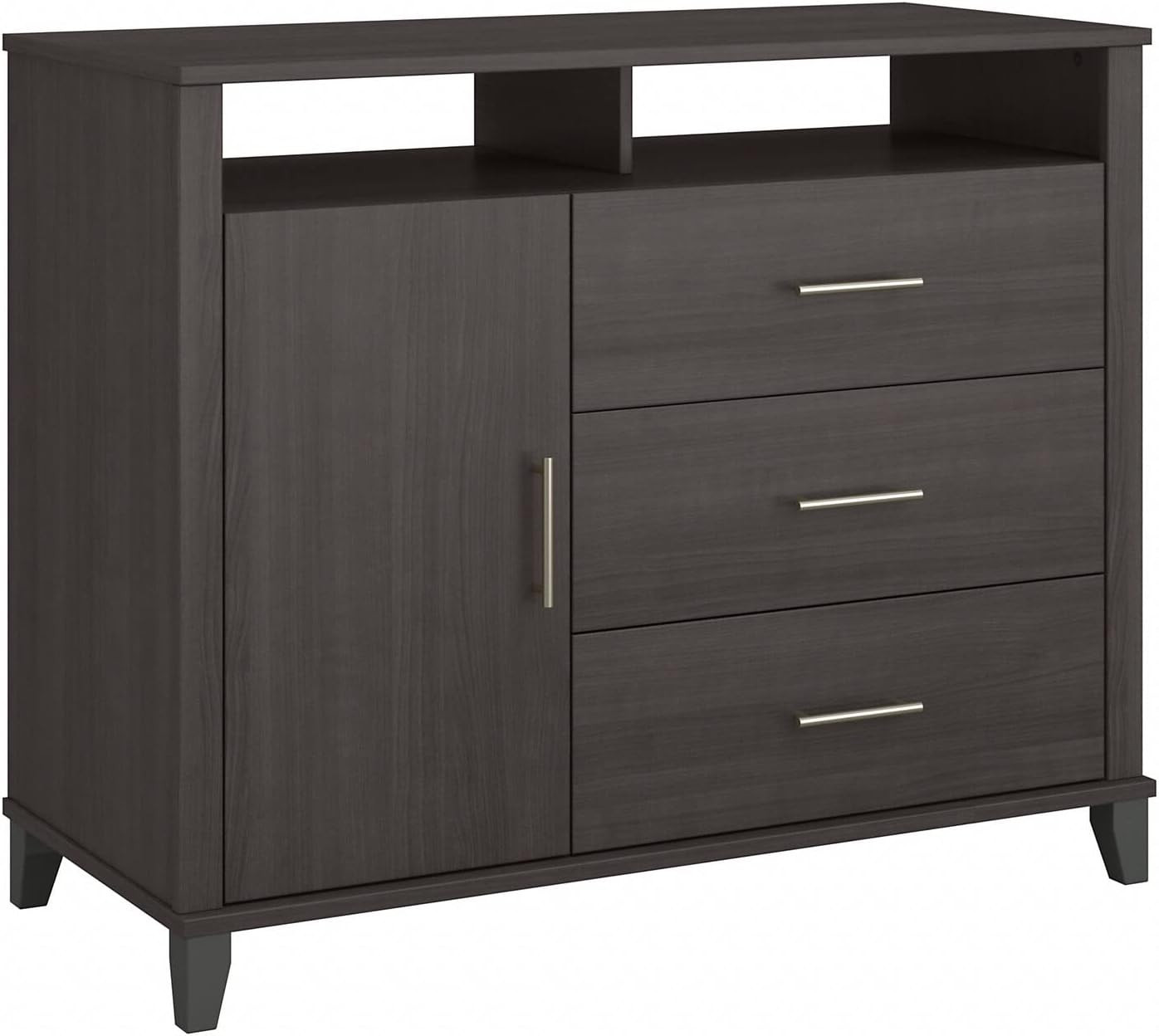 With Storage In Storm Gray By Bush Furniture