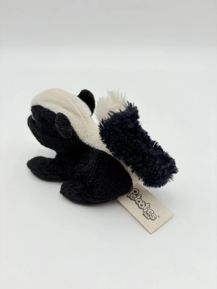 RUSS Petooties Pets Gray Cat Plush Sitting Laying Kitten Pink Nose Stuffed 6" - Image 2 of 4