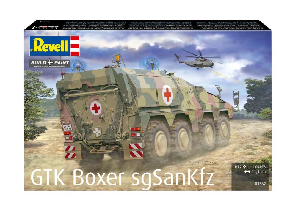 Vehicule militaire GTK Boxer sgSanKfz Revell maquette plastique a peindre