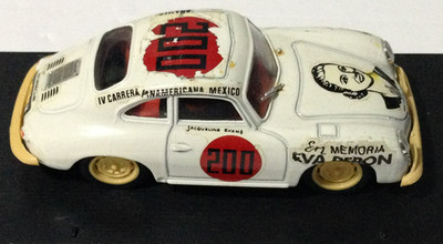 1952 Porsche 356 Coupe Panamerica Mexico #200 Eva Peron Car Brumm 1/43