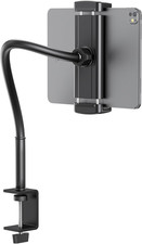 Tablet Stand for Desk, Gooseneck iPad Holder Clamp Mount, 360 Adjustable Arm Mo