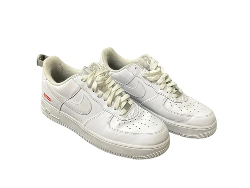 Nike Air Force 1 x Supreme Low Box Logo Blanc CU9225 100 Homme Taille 9,5