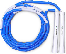Adjustable Beaded Jump Rope for Adults, Kids, 10 Ft Beaded Jump Rope with Unbre
