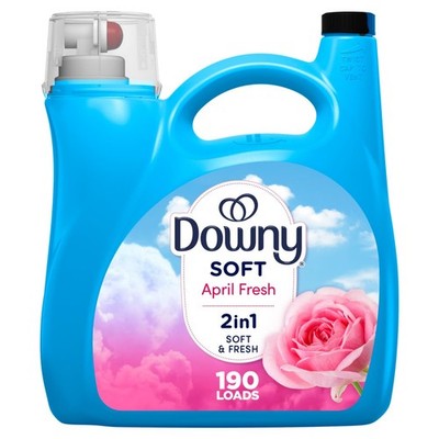 Fabric Softener Liquid, April Fresh Scent, 140 fl oz, 190 Loads, HE Compatible