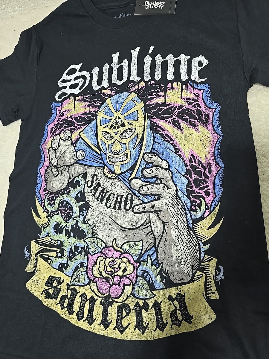 Sublime Santeria SANCHO Retro Graphic T-Shirt Black Men's SZ