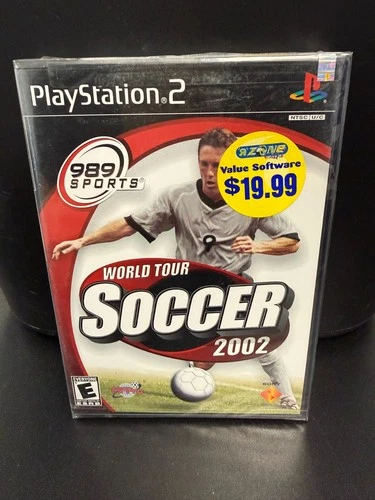 New ListingBlack Label World Tour Soccer 2002 PS2 Sony PlayStation 2 NOS Vintage New Sealed
