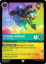 Lorcana FOIL Scrooge McDuck - Uncle Moneybags - Into the Inklands  155