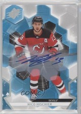 2020-21 SPx Auto Nico Hischier #38 Auto 1b8