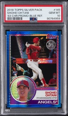 2018 TOPPS SILVER PACK 1983 CHROME PROMO #145 SHOHEI OHTANI 17/150 PSA 10