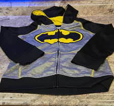 Jumping Beans Collectible Fleece Batman Full Zip Hoodie Boys Gray Size 7