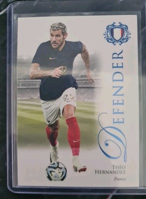 2023-24 Futera Unique World Football Defenders Theo Hernandez #016 Sapphire /15