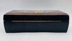 Lacquer Jewelry Music  Box “Love Is A Many Splendored Thing” Yellow Fabric Lined — photo 4