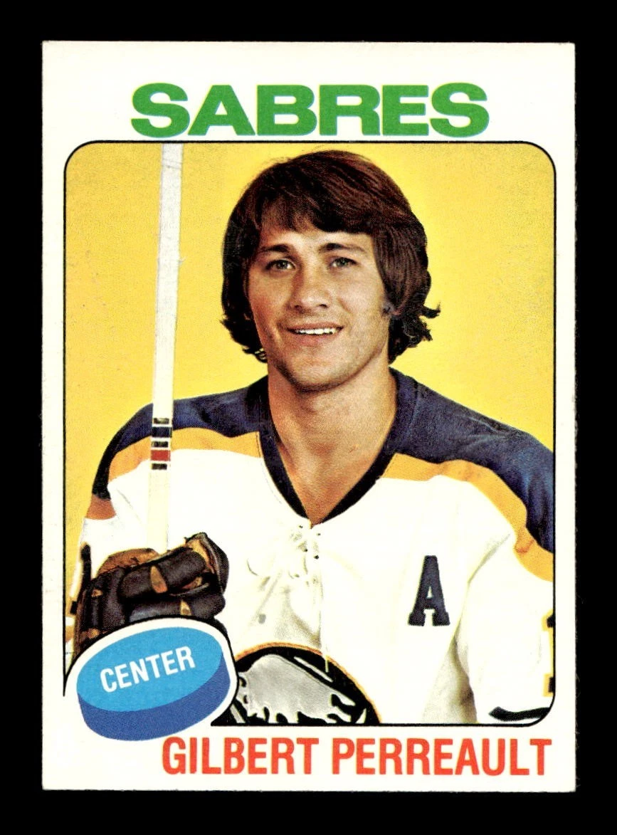 1975 76 Topps #10 Gilbert Perreault Sabres NEAR MINT *4c
