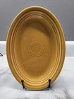 Vtg Homer Laughlin Fiesta Fiestaware Yellow Small Oval Platter Plate 9"X6.5"