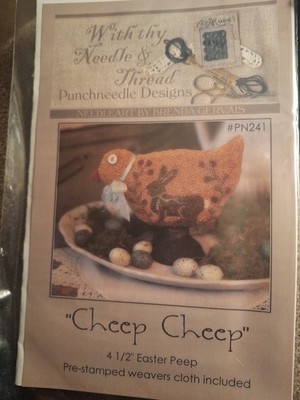 With Thy Needle & Thread '' PN241  Cheep Cheep '' Punchneedle Designs