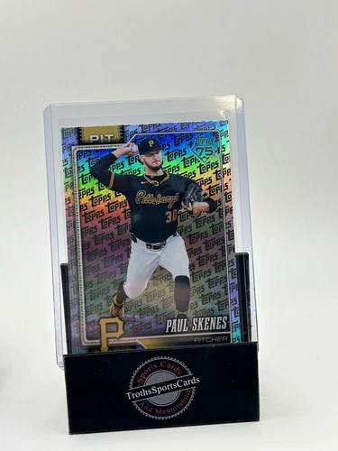 Paul Skenes 2026 Topps Series 1 Fanatics Topps Logo Foil Pattern #100 Pirates