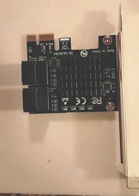 sata pcie adapter 4 ports sata lii to pci express 3.0 x1 exp su-sa3034a