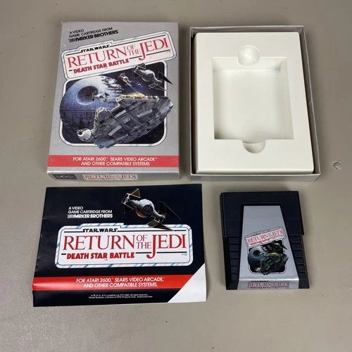 New ListingStar Wars Return Of The Jedi Death Star Battle Atari 2600 CIB RARE TRAY VARIANT