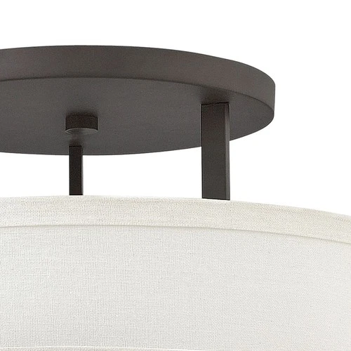 Hinkley Lighting 3211 3 Light Semi-Flush Ceiling Fixture - Bronze - Picture 5 of 10