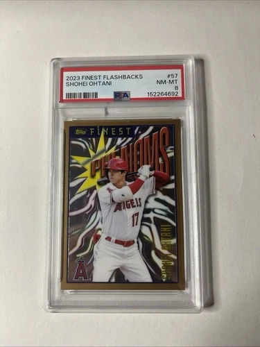2023 Topps Finest Flashbacks - Finest Phenoms Shohei Ohtani #57 - PSA 8