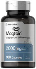 Magnesium L-Threonate  2000mg  100 Capsules  Magtein  Non-GMO  by Horbaach