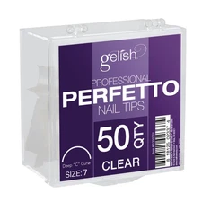 Gelish 50ct Perfetto Nail Tips  Clear Size 7 - 1310207
