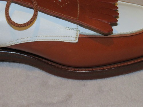 Polo Ralph Lauren x Crockett & Jones Bench Made Spectator Golf Shoes 7.5D NWOB - Picture 7 of 13