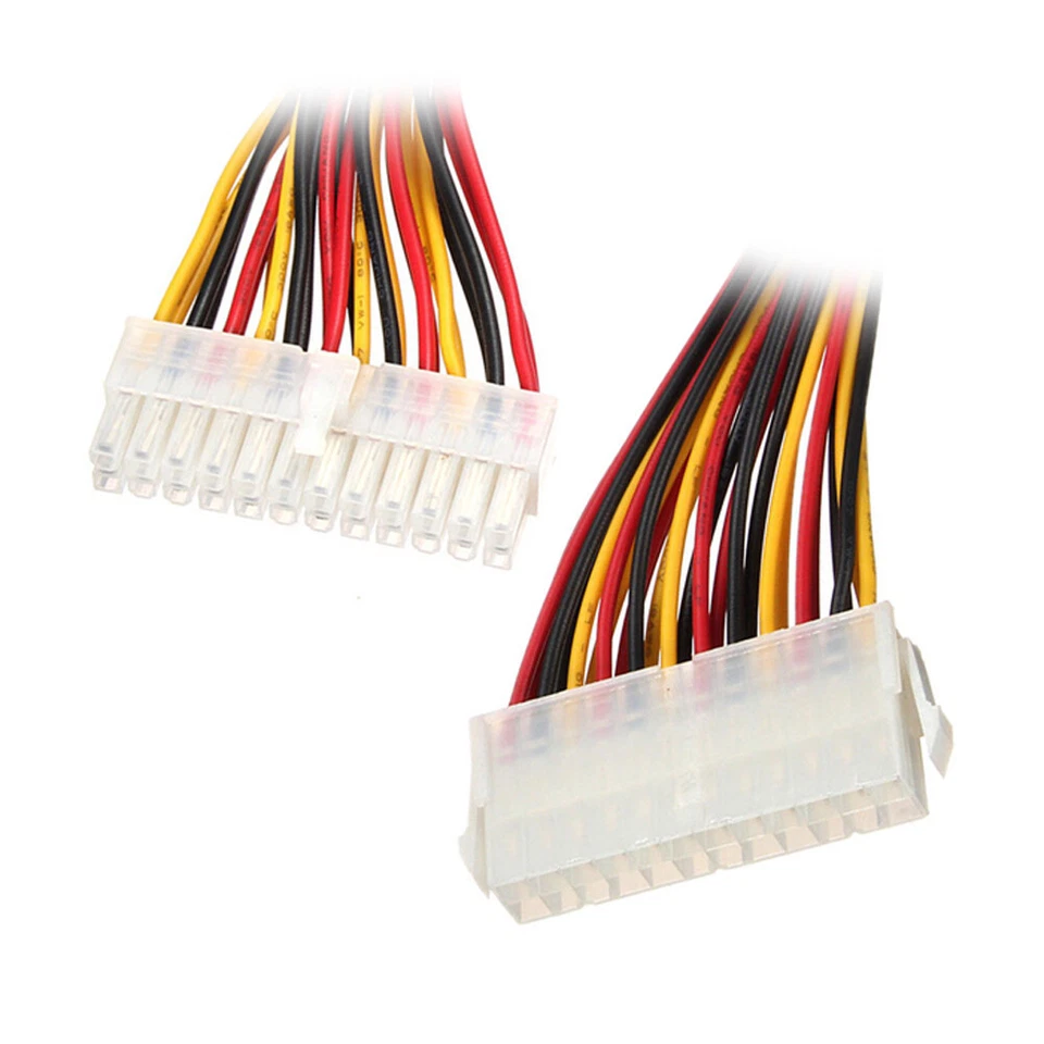 R28 Stromkabel Verlängerung 24pol ATX Stecker auf Buchse, 30cm für PC, Intern - Bild 3 von 4