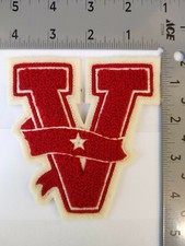 POLO RALPH LAUREN PATCHES BRAND NEW RED "V" PATCH