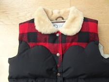 Penfield Trailwear Rockford Shearling Collar Down/feather Gilet Size Large