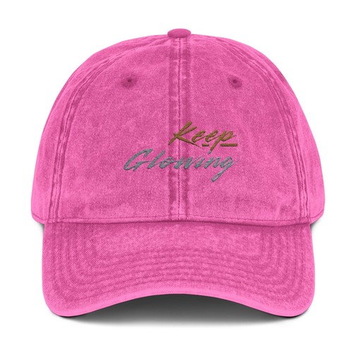 Vintage Embroidered Cap - Keep Glowing Retro Hat for Casual Style - Picture 6 of 9