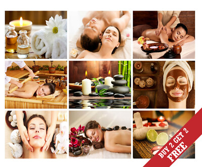 A3 Größe SPA MASSAGE GESUNDHEIT SCHÖNHEIT GESICHTSBEHANDLUNG THAI SALON POSTER Kunstdruck *B2G1 GRATIS