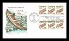 INDIAN CANOE 1800s TRANSPORTATION COIL 1991 ARTMASTER CACHET FDC UNADDR