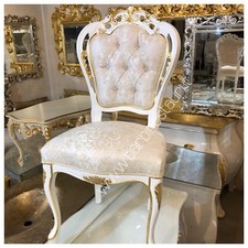 Sedia Stile Barocco Con Swarovski Made In Italy Personalizzabile