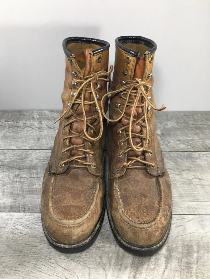 Botas de cuero marrón de caza vintage Wolverine Sport Upland Work para hombre talla 8,5 Foto 4 de 4