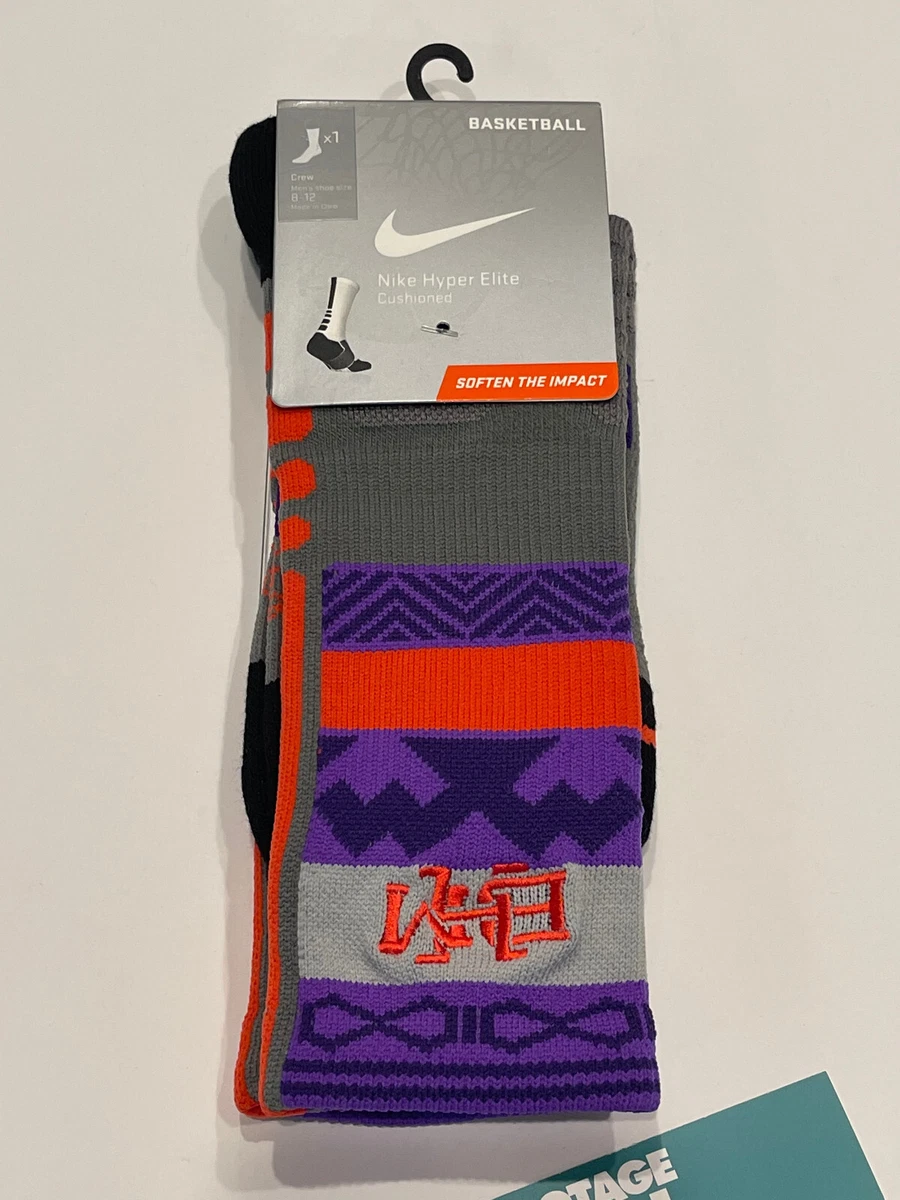 2014 NIKE ELITE CUSHIONED DRI-FIT CREW SOCKS BHM BLACK MONTH | eBay