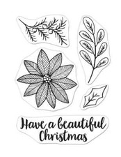 Brand New Hero Arts "POINSETTIA ARRANGEMENT" Clear Photopolymer Stamps 2022