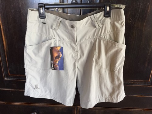 NUOVO Salomon ulteriori Pantaloncini M Medium TAN KAKI escursionismo  Camping da passeggio donna 10 | eBay