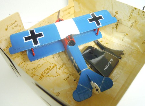 Fokker D.VII  "Hauptmann Rudolf Berthold", New Ray , ca.1/40, Fertigmodell,*NEU* - Bild 4 von 4