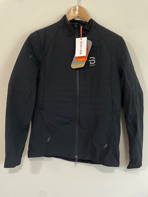New Bjorn Daehlie Black Jacket Winter Run 365 2.0 Women s Large