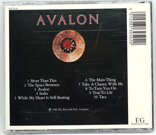 Roxy Music : AVALON Cd Album (UK 1987 Press by NIMBUS) - Bryan Ferry - RARE - Picture 2 of 3