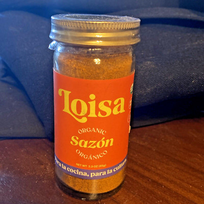 Loisa Spices Organic Sazon Seasoning Latin Flavor Non GMO No MSG 2.3 oz 65g06/27